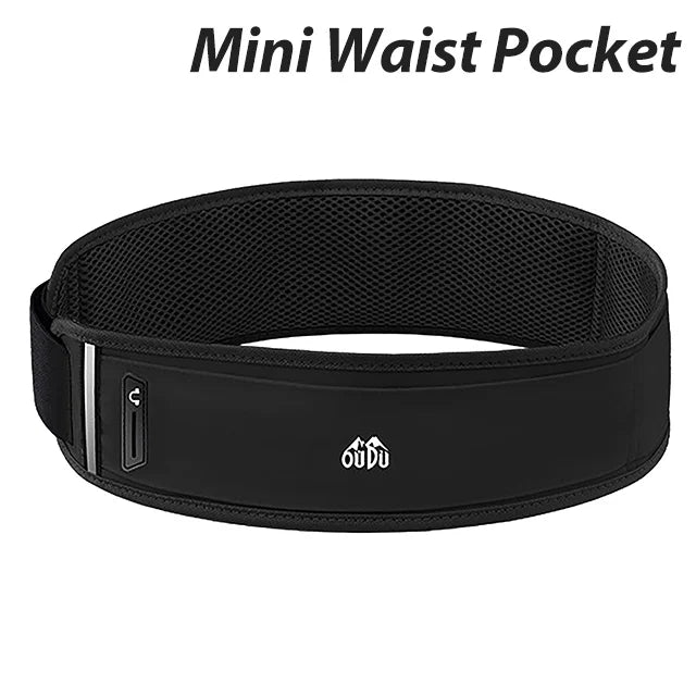 NEWBOLER Running Waist Bag Men Women Invisible Trail Running Belt Hydration Waist Pack Phone Holder Gym Fitness Marathon