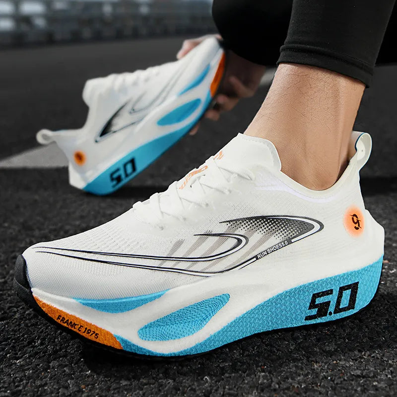 Casual Sports Shoes for Men&Women,Sneakers Platform Running Carbon Plate,Marathon Racing,Shock-absorbing,Athletics Training Shoe