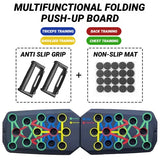 Portable Multifunctional Push Up Board Fitness and Muscle Training Device Home Workout Set Foldable Push Up Bar Resistance