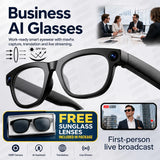 AI Glasses with 13MP POV Camera, Meeting Recording, Speech to Text, Smart Summary, Live Translation and Bluetooth Audio for Work