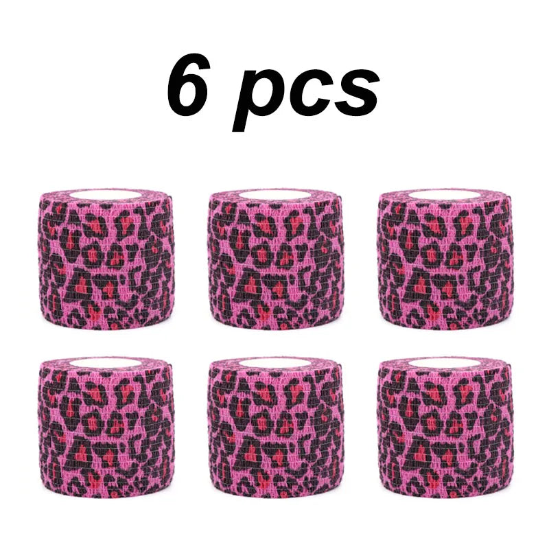 12 Pcs 4.8m Elastic Self-Adhesive Bandage, Sports Wrap Tape for Knee Ankle Shoulder Finger Support