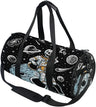 Black Skull Moth Duffel Bags Magic Skulls Sports Gym Bag Travel Luggage Overnight Bags for Men Women Duffel Bags for Traveling