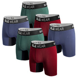 6 pcs Bamboo Men Underwear Boxers Breathable Mens Boxershorts Men's Panties Underpants Plus Size Fashion Boxers Briefs Trunks