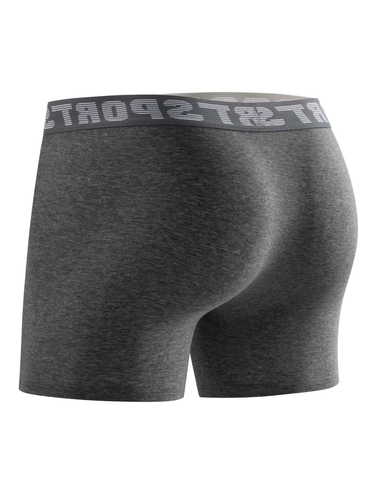 4 pieces of men's sports underwear, soft, breathable and comfortable sweatpants, fashionable and personalized long briefs