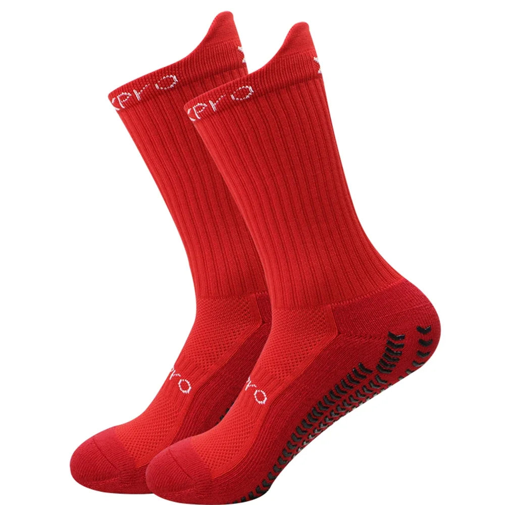 1 Pair Football Socks Anti Slip Football Socks Bicycle Socks Anti Slip Football Basketball Tennis Sports Socks