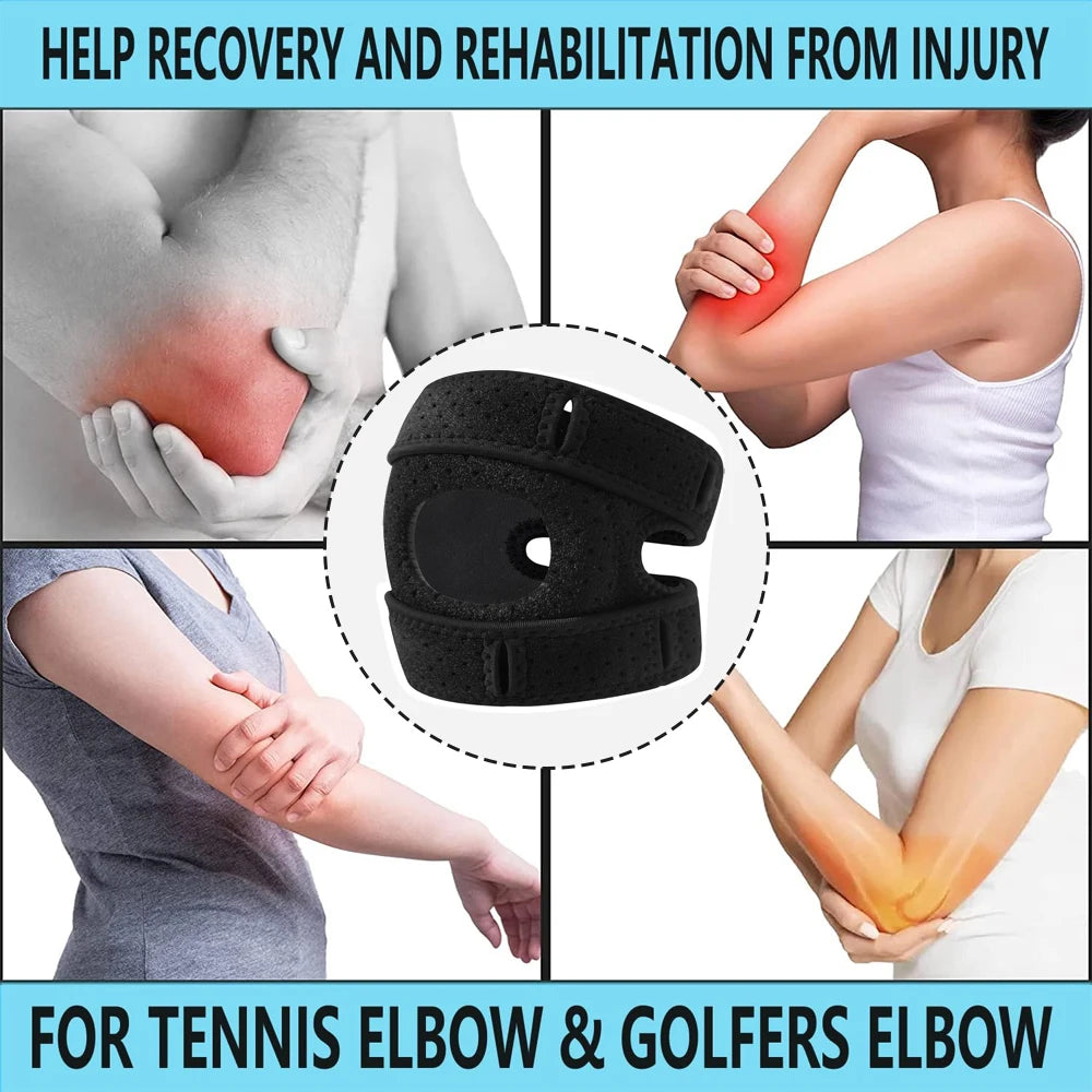 1PCS Breathable Neoprene Elbow Brace,Adjustable Arm Support Strap for Tennis Elbow, Golfer's Elbow, Tendonitis, Arthritis Relief