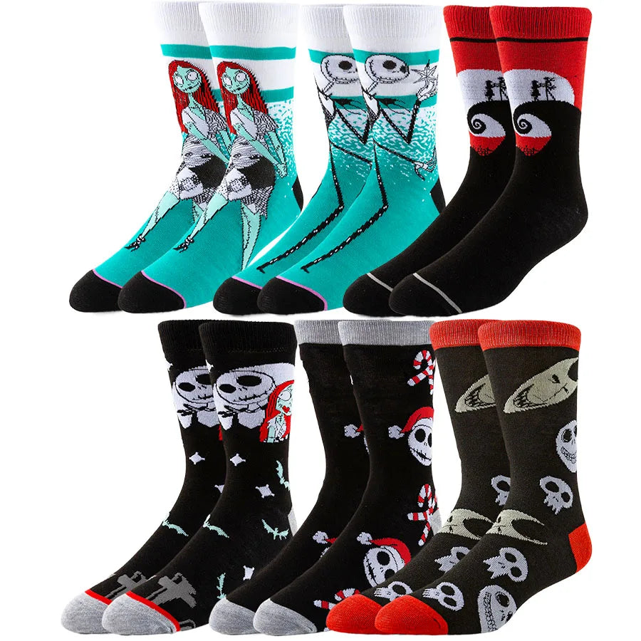 1/5/6/10/20pairs BEAST KINGDOM Men Women Street Funny Socks Cartoon Anime Hip Hop Fashion Novelty Casual Crew Socks