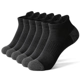 6 Cotton Man and Women Socks Sports Solid Color Male's Short Sock Cycling Breathable Mesh Ankle Summer Running Socks