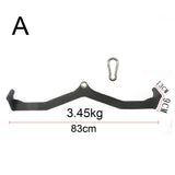 Home Gym Fitness Rowing V-Bar Pully Cable Machine Attachments Biceps Triceps Back Blaster Handle Pull Down Hand Grips