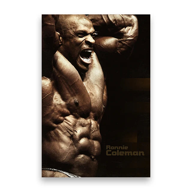 Dexter Jackson Poster Canvas Wall Art Print Mural Bodybuilder Darian Yates Decorative Painting for Home Gym Decor Gift Unframed