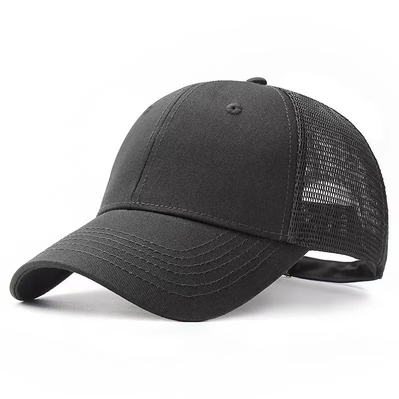 Summer Big/Small Head Mesh Baseball Cap Outdoors Large Sun Caps Oversize Plus Size Trucker Hat 55-60cm 60-65cm