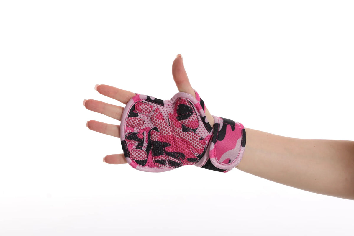 Fitness Gloves Weightlifting Half Finger Wrist Gloves Leather Thickened Silicone Cycling Gloves