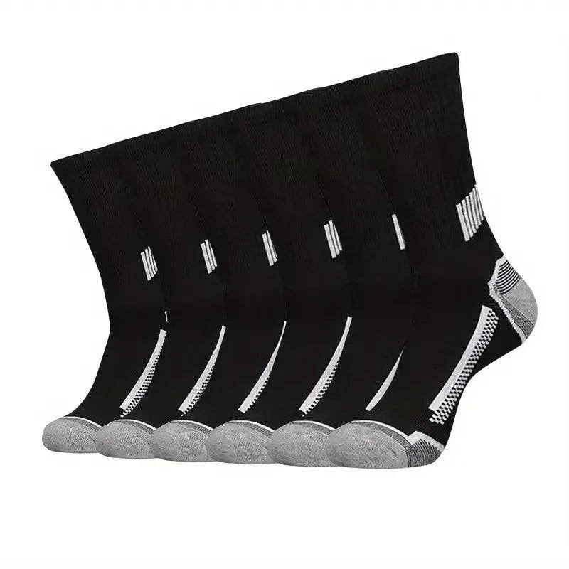 10/30 Pairs Neutral Solid Color Round Neck Socks Spring Summer Sweat Absorbing Breathable Comfortable All-season Sports Socks
