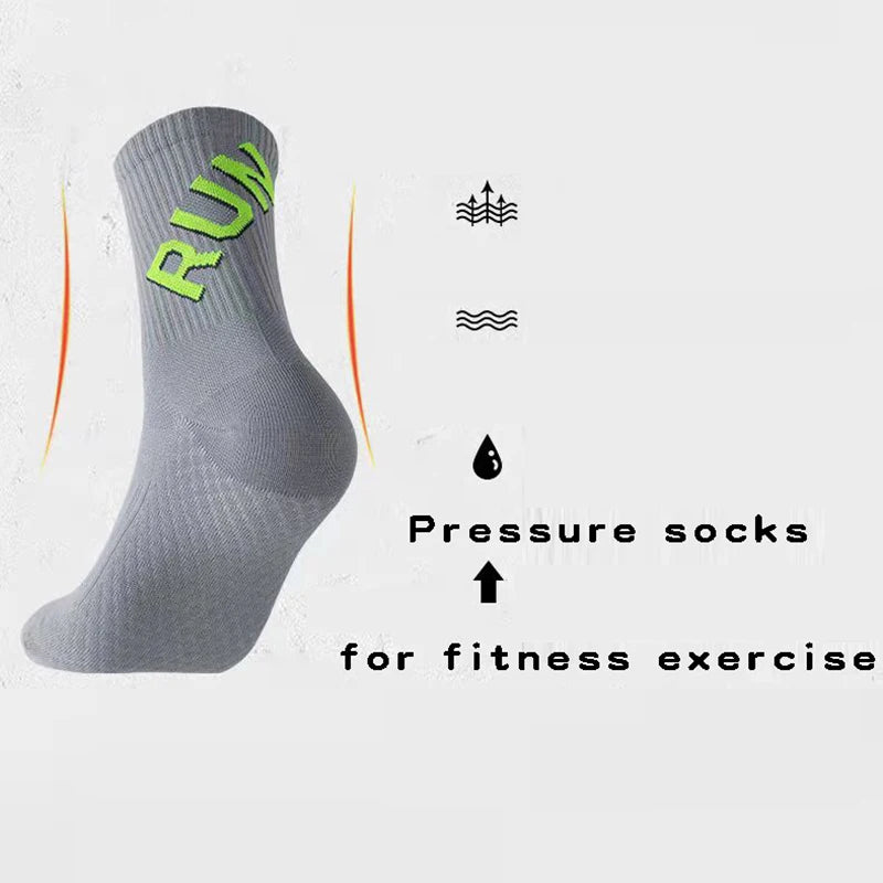 2Pairs Of Running Socks For Men And Women, Short Tube Towel Bottom Sports , Low Top Marathon , Fitness Basketball pressure Socks