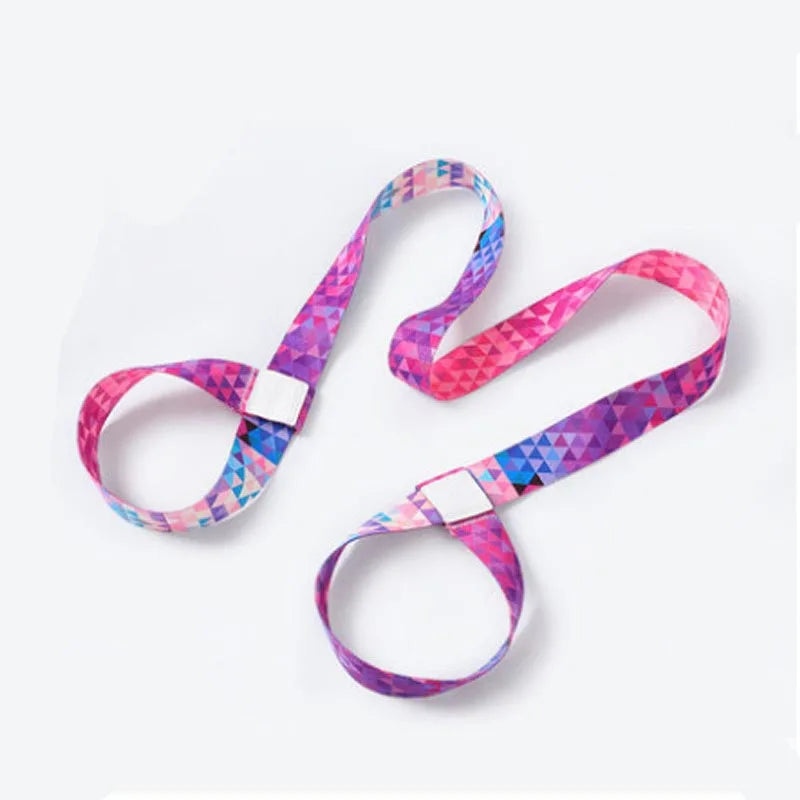Pilates Elastic Yoga Strap Band Mat Strap Elastic Tape for Fitness 2 in 1 Yoga Equipment Adjustable Yoga Mat Strap YJS01
