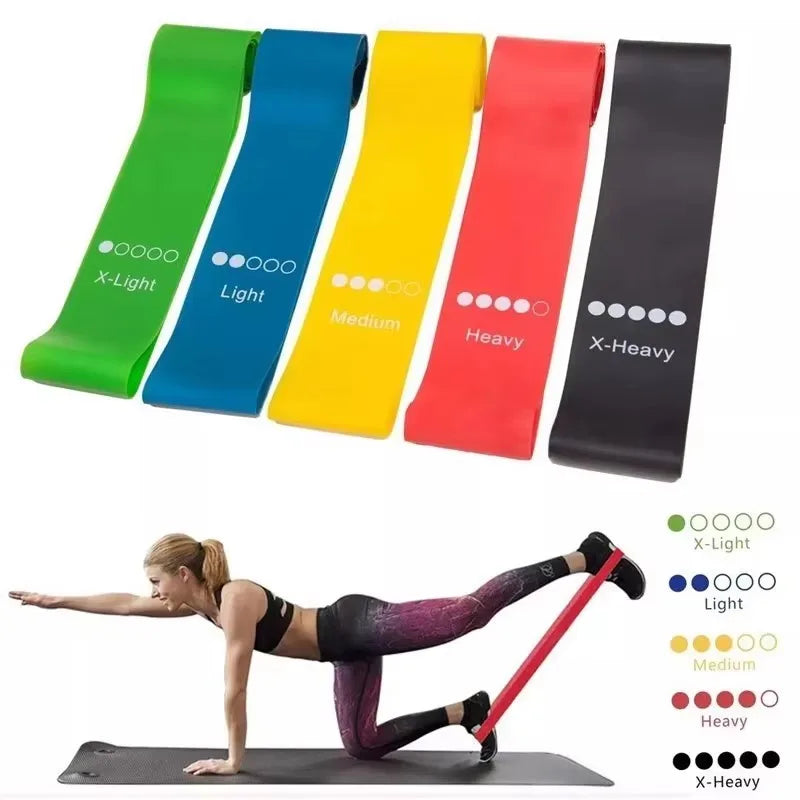 1/2/4 pcs Yoga Resistance Rubber Bands Fitness Elastic Bands Gym Strength Training Pilates Latex Elastic Bands Indoor Equipment