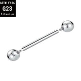 1/5/50PCS ASTM F136 Implant Grade Titanium Internal Thread  Barbells Tongue Ring Piercing Body Jewelry Earrings