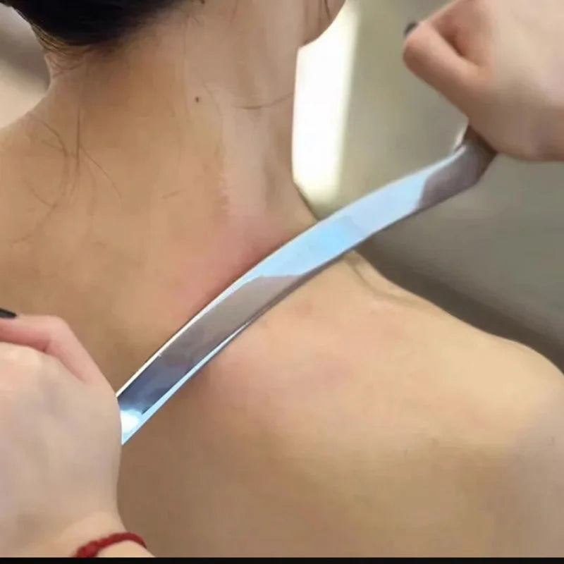 Gua Sha Scraping Massage For Large Muscles Soft Tissue Stainless Steel Tool Deep Tissue Release Myofascial Massagers
