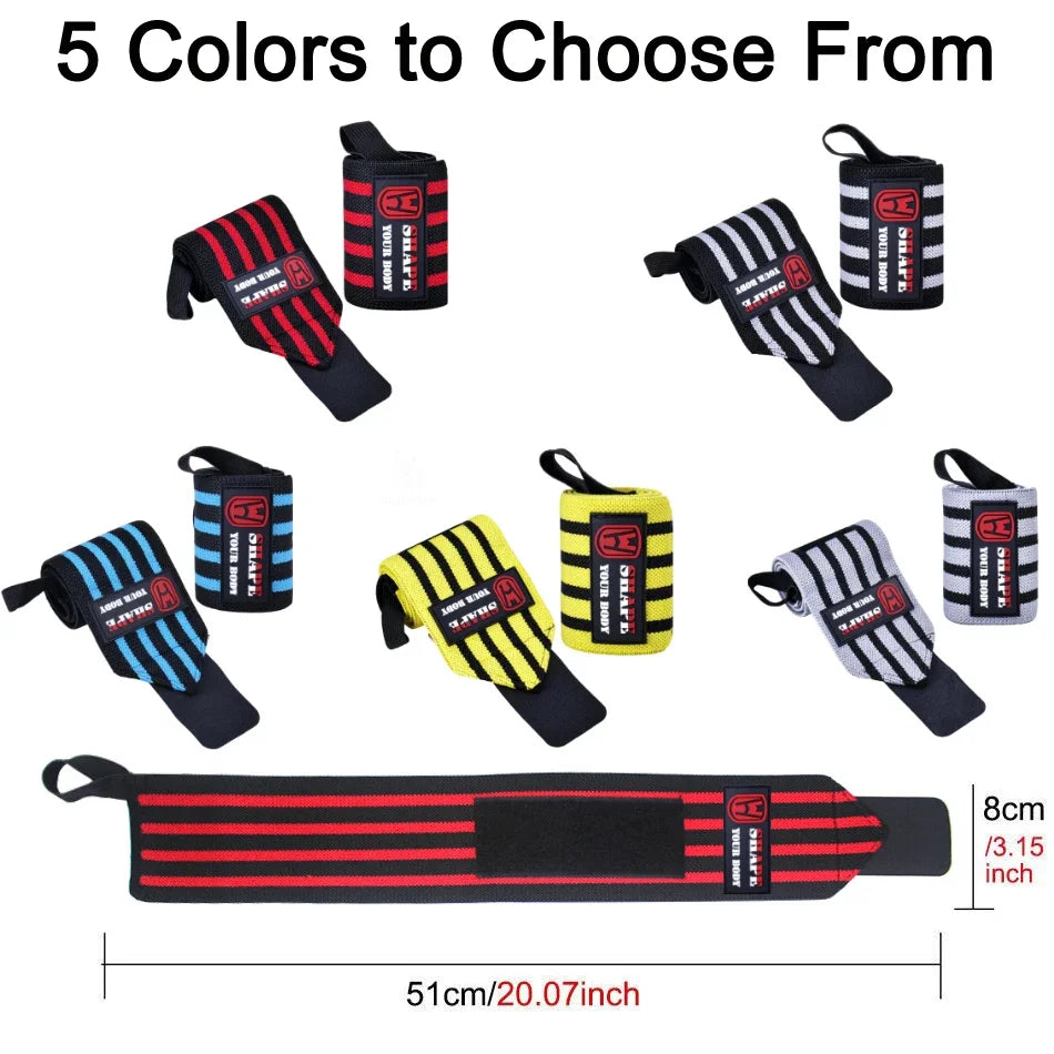 WOSWEIR-1 Pair Weightlifting Wristband, Wrist Wraps, Gym Fitness Straps Support , Sports Equipment
