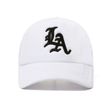 1pc/2pcs LA Embroidery Breathable Truck Hat Hip Hop Street Baseball Hat American Sunshade Couple Duck Tongue Hat