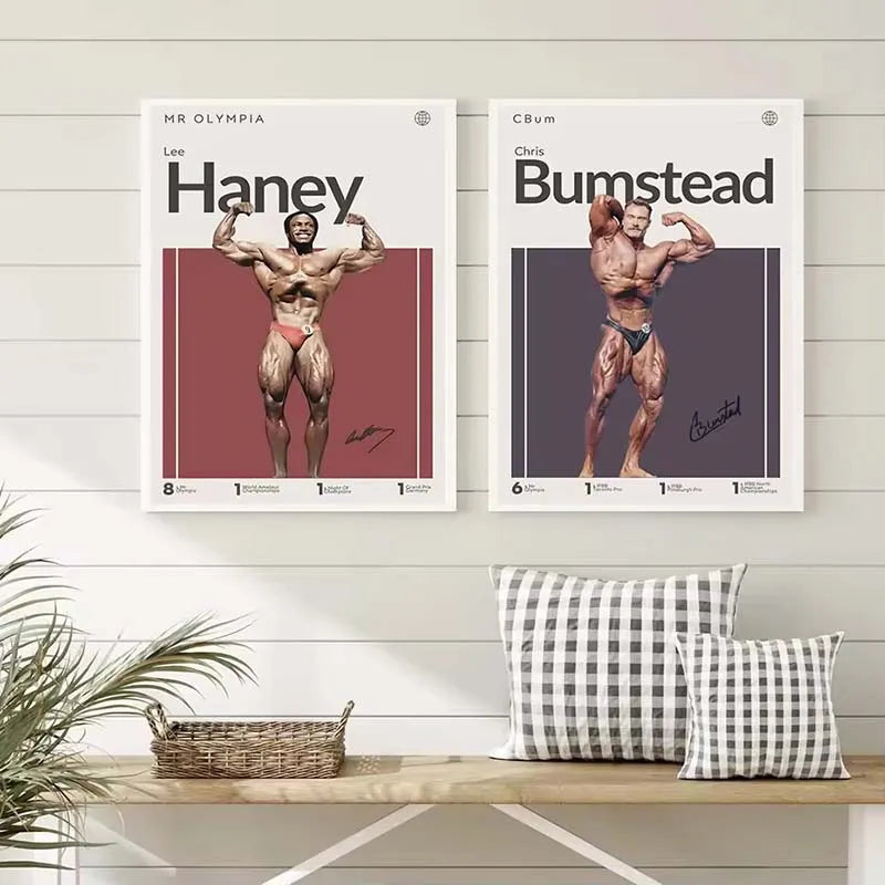 Motivation Bodybuilder Poster Bumstead Coleman Mr Olympia Art Prints Gym Canvas Painting Wall Art Picture Home Living Room Decor