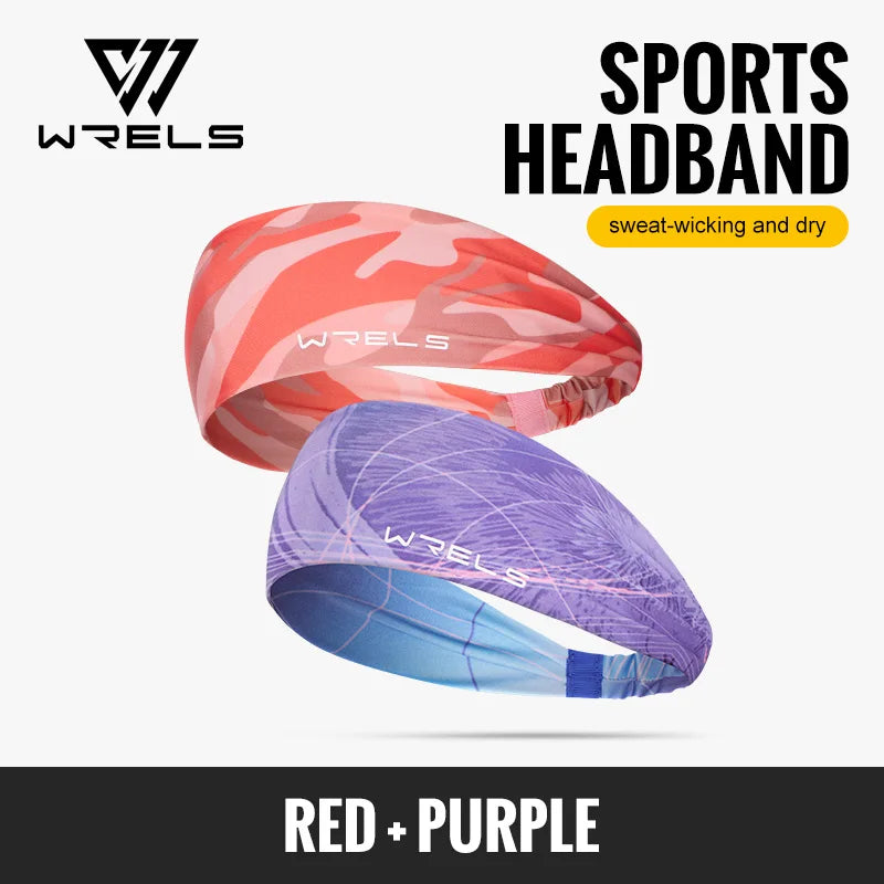 WRELS 1/2/3Pack Sports Headbands Non Slip Yoga Sweatbands Breathable Workout Headband Wicking Workout Hairband for Women Men
