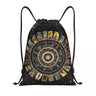 Custom Raven Rage Drawstring Backpack Sports Gym Bag for Women Men Halloween Witch Gothic Scary Crow Training Sackpack