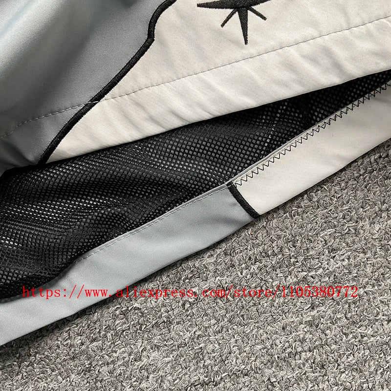 2026 Latest Style Men's Rhude Print Casual Shorts Loose Fit Nylon Drawstring High Quality Beach Sports Shorts Quick Delivery