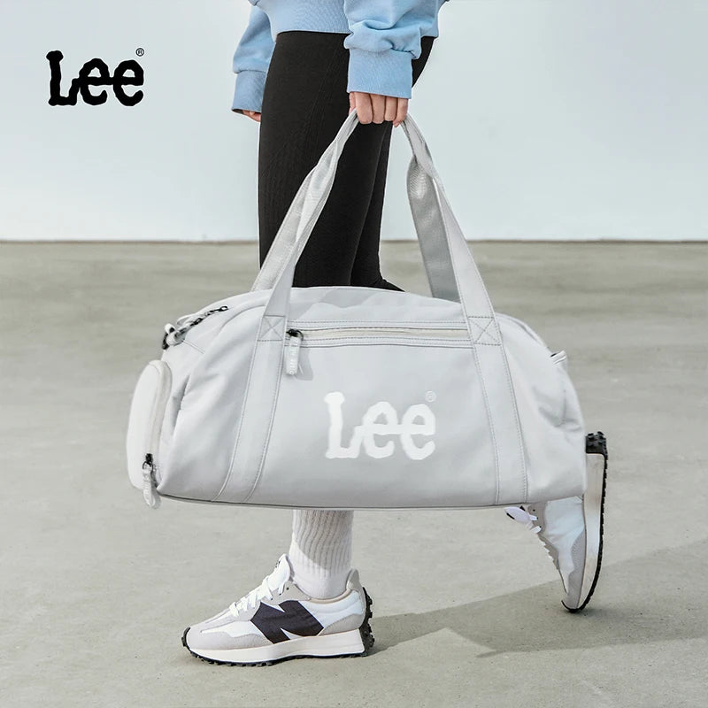 LEE Waterproof Sports Fitness Gym Bag Women Men Large Capacity Yoga Shoe Compartment Dry Pocket Luggage Travel Bag