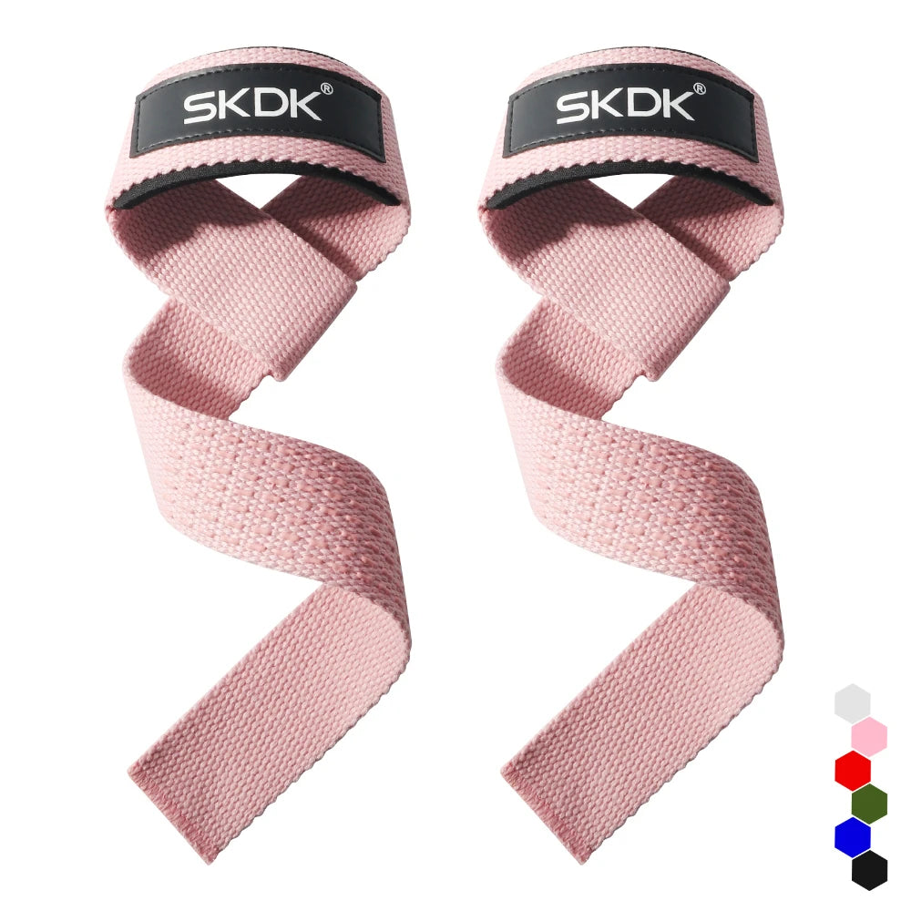 2Pcs Weightlifting Wrist Straps Strength Training Adjustable Non-slip Gym Fitness Lifting Strap Wrist Support Sports Grip Band