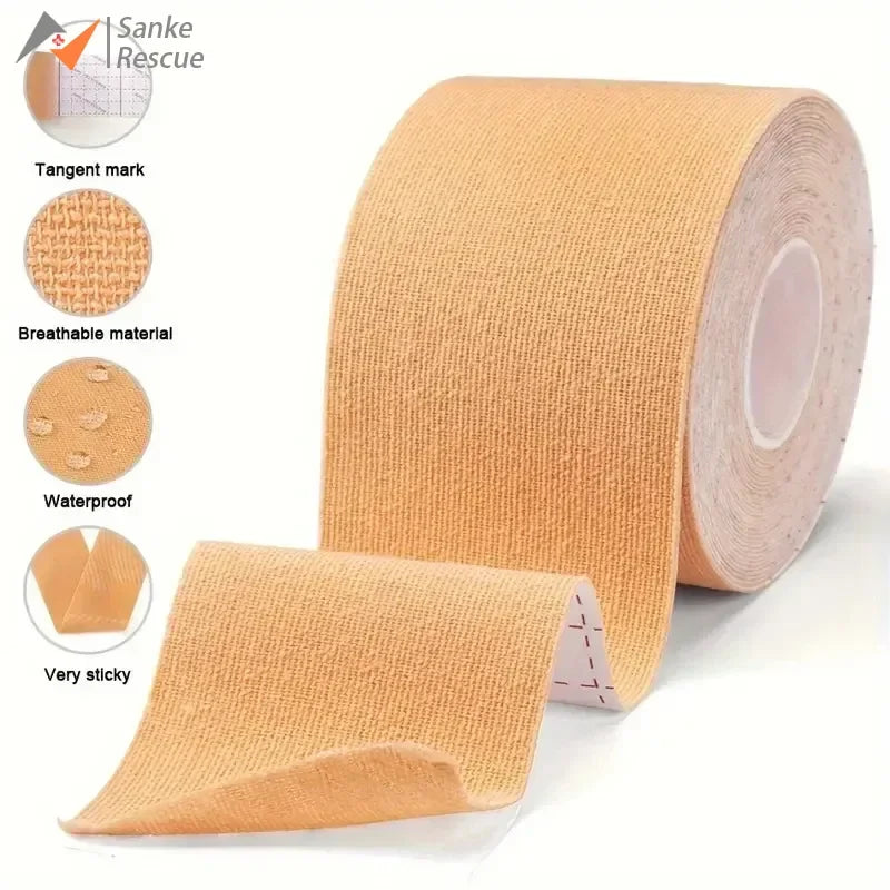 Sports Waterproof Kinesiology Tape Athletic Bandage Muscle Recovery Protector Strapping Pain Relief Tennis Gym Elastic Wrap