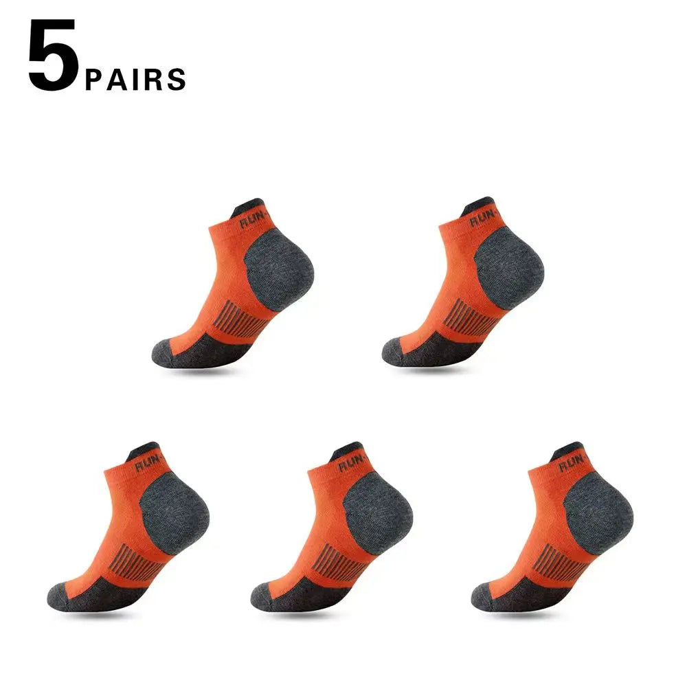 5/10 Pairs Men's Breathable Ankle Socks Mesh Casual Athletic Sports Short Socks Thin Cut for Summer Size 38-45