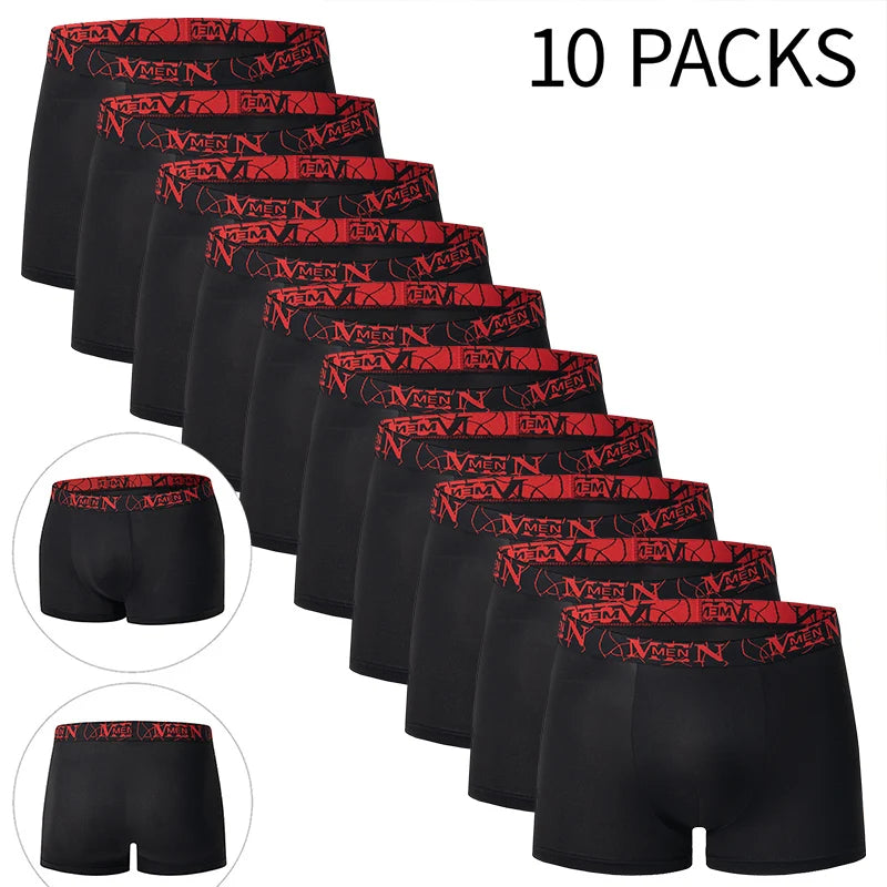 5/10 Piece Set Of Four Season Men's Casual Sports Underwear Comfortable Plus Size For Teenagers Cycling And Running Base Shorts