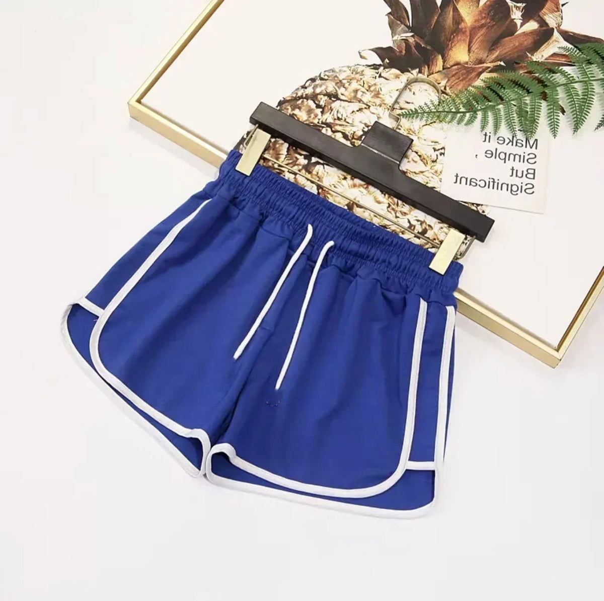 2024 Striped Sports Shorts Women Korean Fashion Casual Mini Shorts Summer Simple Loose Wide Leg Shorts Ladies New