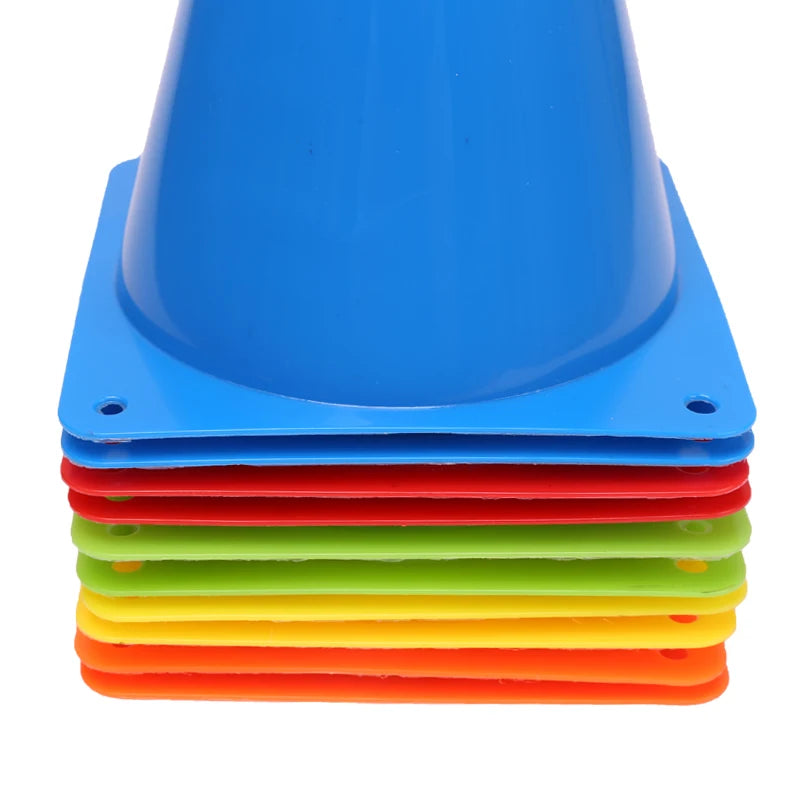 25PCS  Hot Sale Colorful Marker Cones Soccer Agility Training Cones Football Marker Cones Cheap Price Portable Football