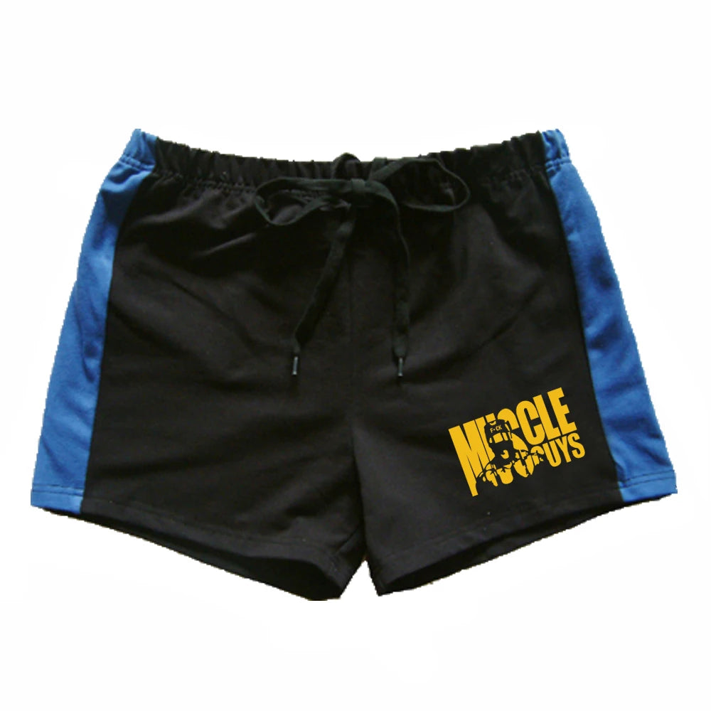 Quick Dry Running Shorts Men Solid Sports Clothing Fitness Bodybuilding Short Pants Sport Homme Gym Training Beach Shorts Length