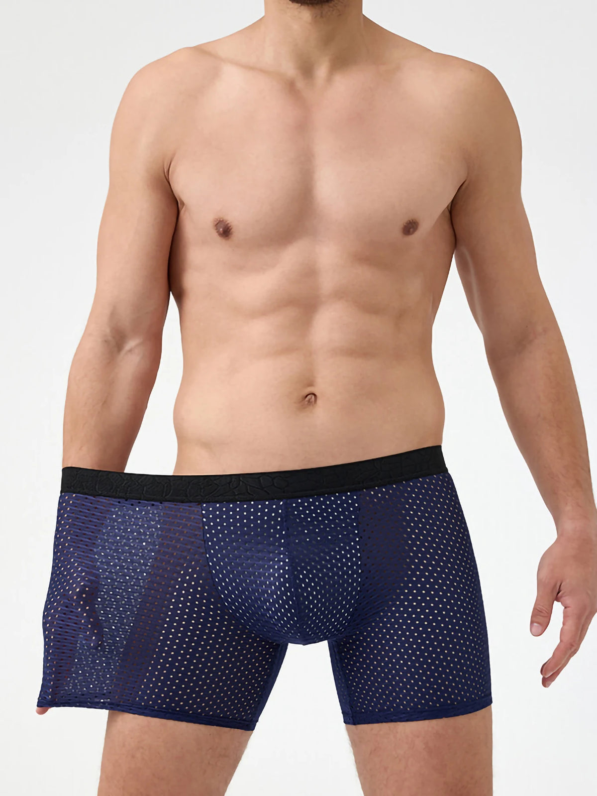 1 Pcs Men's Sports Long Mesh Underwear, Comfortable and Breathable, Body-hugging Fit - Available in Multiple Colors and Sizes
