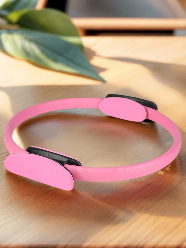 Pilates Ring Yoga Rings with Non Slip Handles Fitness Circle Portable Flexible Resistance Exercise Equipment for Women