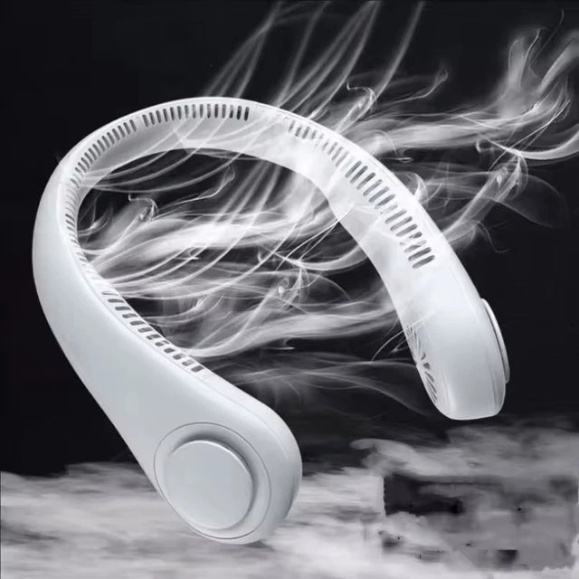 Portable Air Conditioner Neck Fan Personal Air Cooler Hanging 500-1200mAh Wearable Fans Mini USB Rechargeable Summer Travel