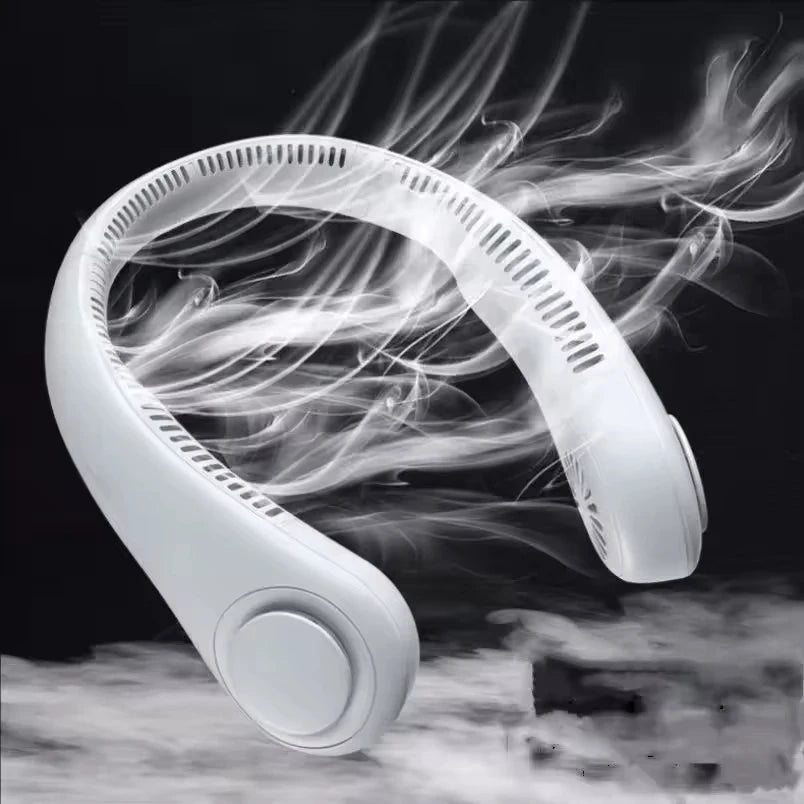 Portable Air Conditioner Neck Fan Personal Air Cooler Hanging 500-1200mAh Wearable Fans Mini USB Rechargeable Summer Travel