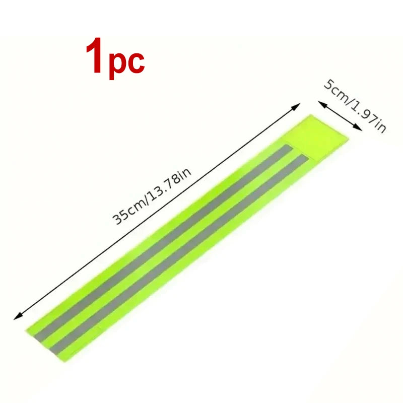 1~20pcs Reflective Straps Reflector Bands for Wrist Arm Ankle Leg High Visibility Tape for Night Walking Cycling and Running