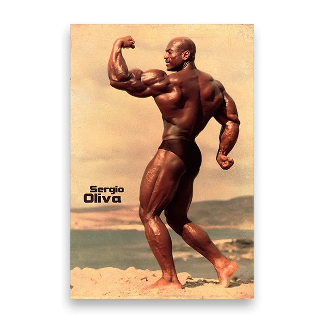 Dexter Jackson Poster Canvas Wall Art Print Mural Bodybuilder Darian Yates Decorative Painting for Home Gym Decor Gift Unframed