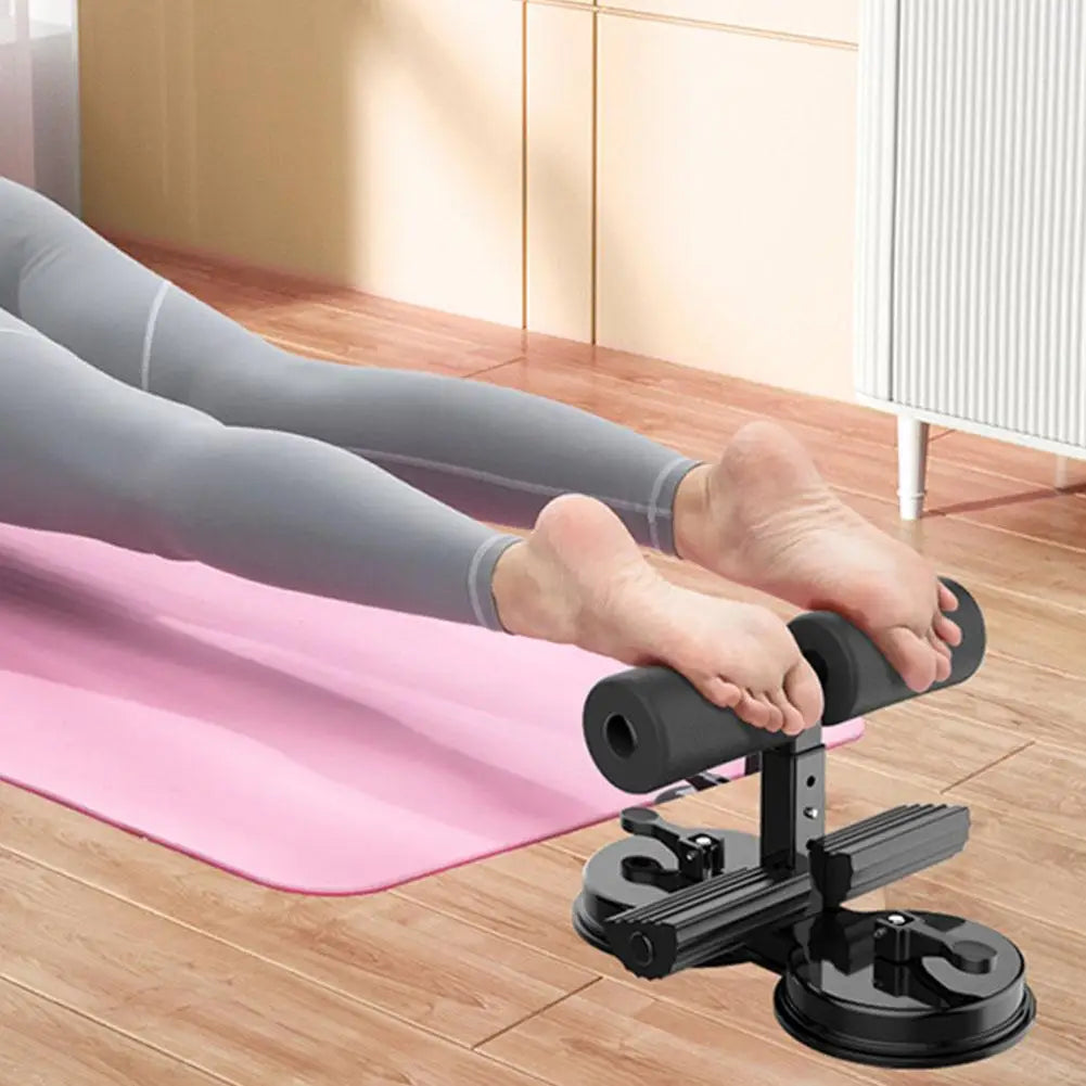 Sit Up Bar Foot Holder with 3 Suction Cup Sit Up Floor Holder Adjustable Height Situp Bar Assistance Device for Abs Workout Aids