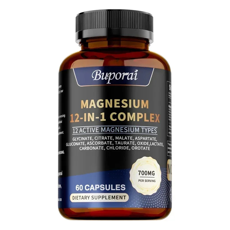 Magnesium Complex -Supports Muscle, Bone, and Joint Health, Relieves Stress, Maintains A Good Mood, and Promotes Overall Health