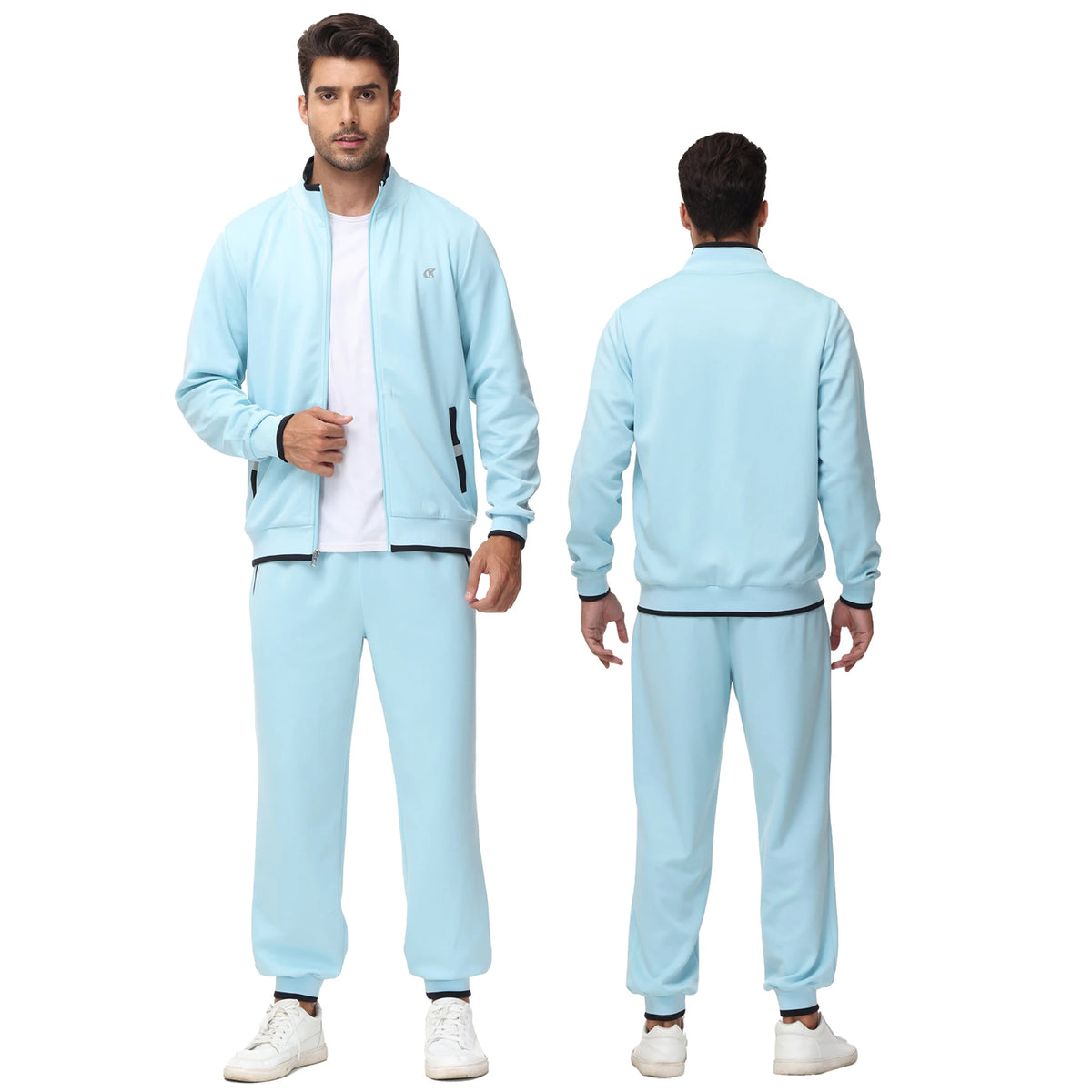 Men's Tracksuits Sweatsuits for Men Sweat Track Suits 2 Piece Casual Athletic Jogging Warm Up Full Zip Sets