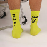 Summer New Internet Celebrity Cycling Socks Bicycle Sports Breathable Quick-Drying Sweat-Absorbent High-Elastic Men's and Women's Four-Season Mid-Tube Socks
