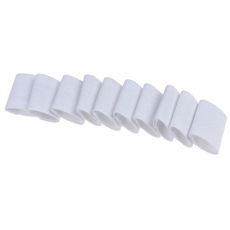 10Pcs Finger Protector Sleeves Stretchy Basketball Volleyball Finger Brace Thumb Support Arthritis Sports Aid Straight Wrap