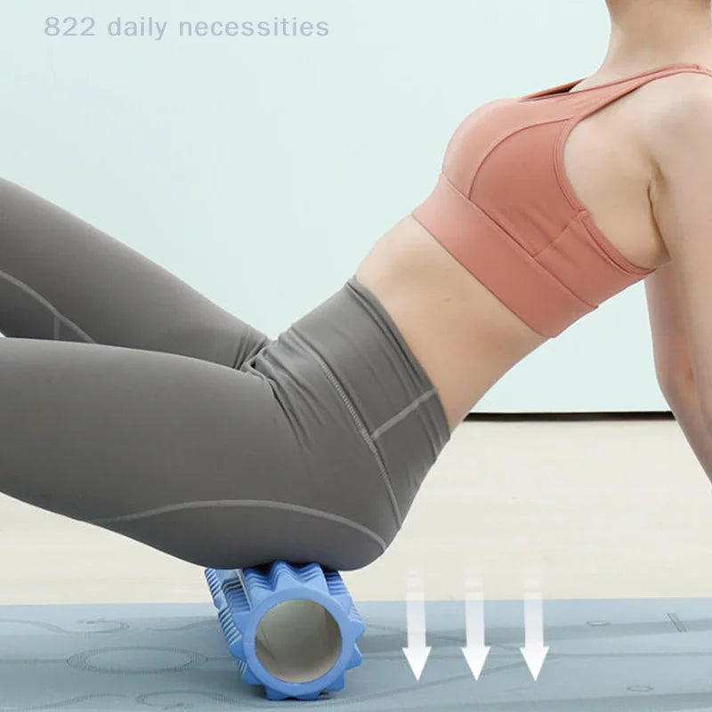convenientYoga Column Roller Fitness Equipment EVA  Yoga roller Foam Roller Yoga Pilates Yoga Block Gym Roller