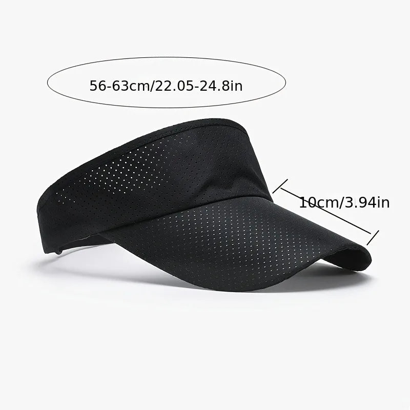 Outdoor Sports Hat Adjustable Empty Top Quick Drying Sunshade Tennis Golf Running Hat Summer Lightweight Anti UV Cycling Visor