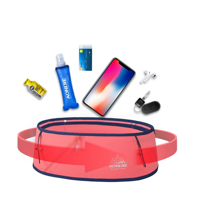 AONIJIE W8101 New 450ML Belt Hydration Waist Pack Ultralight Waist Bag Phone Holder for Outdoor Trailing Running Camping Hiking